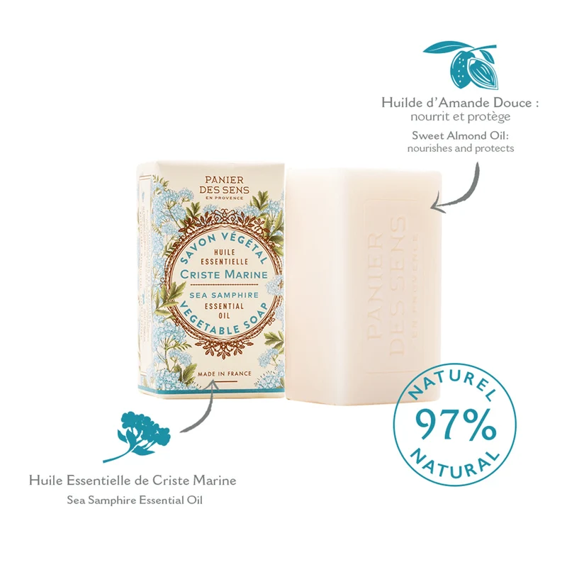 Savon solide végétal - Criste Marine Tonifiante 150g