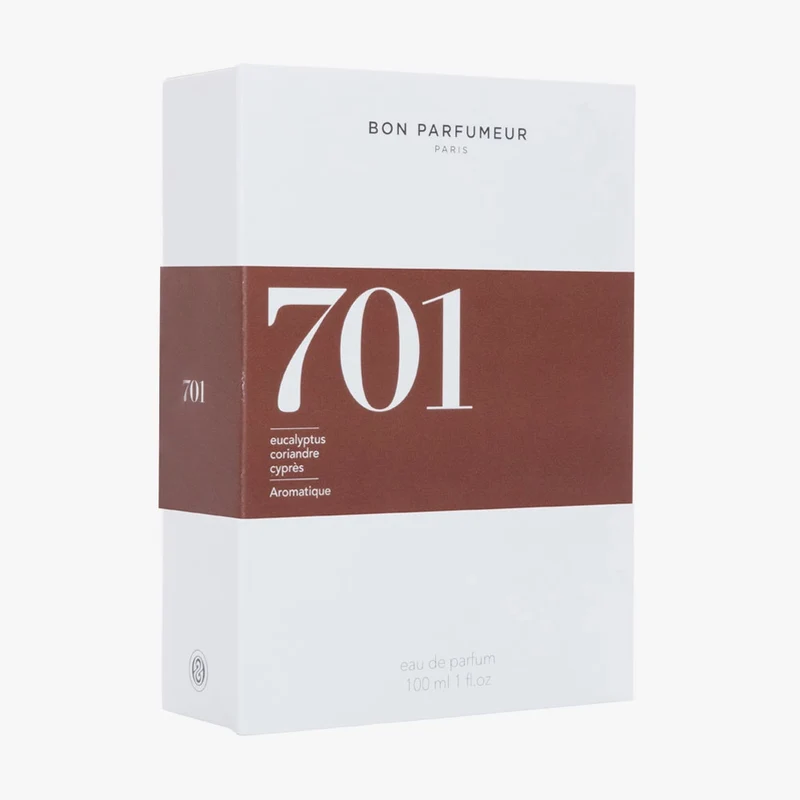 701 Eau de Parfum – Eucalyptus, Amber, White Wood – 100ml