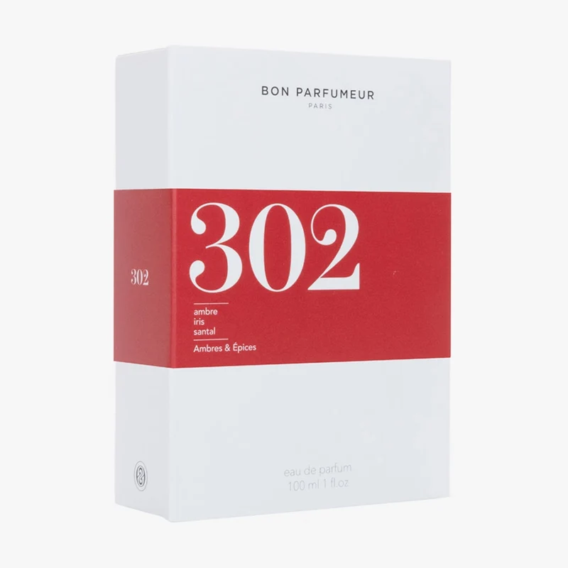 302 Eau de Parfum – Ambre, Iris, Santal – 100ml