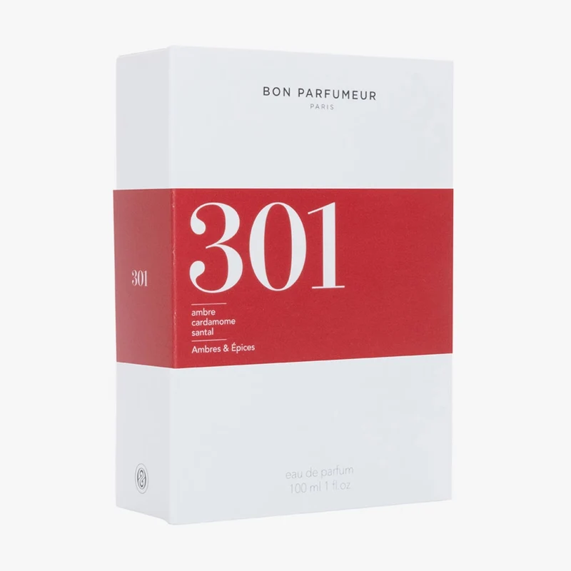 301 Eau de Parfum – Santal, Ambre, Cardamome – 100ml
