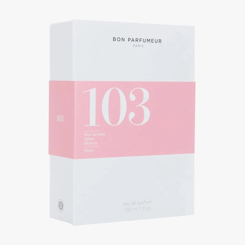 103 Eau de Parfum – Fleur de Tiaré, Jasmin, Hibiscus – 100ml