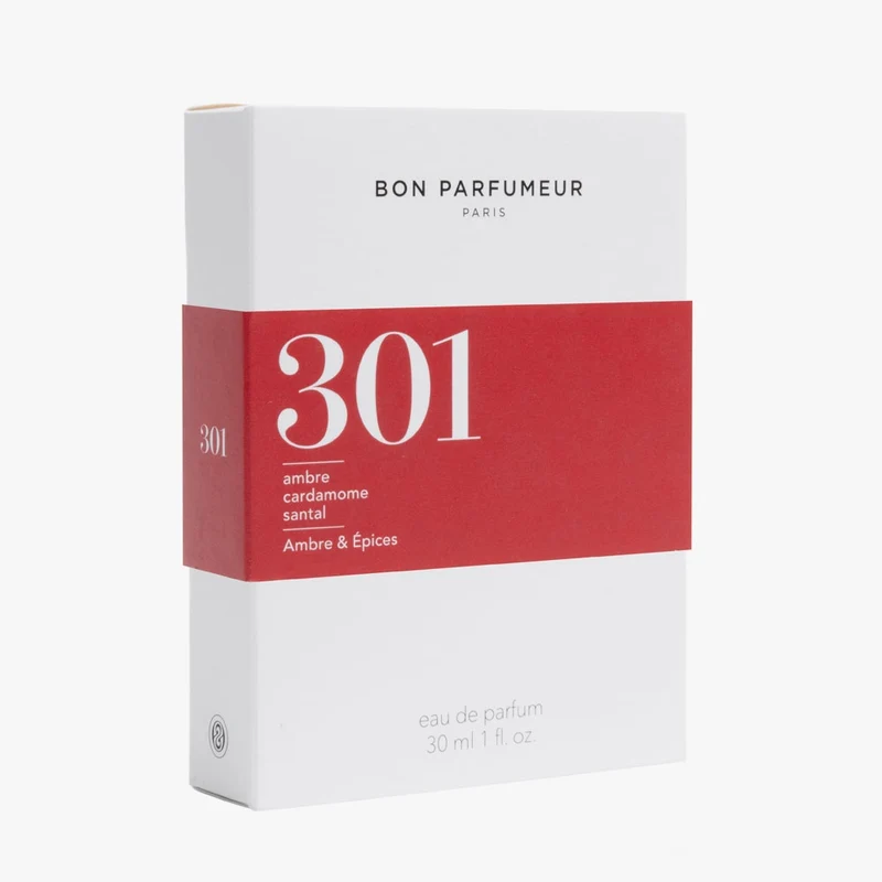 301 Eau de Parfum – Santal, Ambre, Cardamome – 30ml
