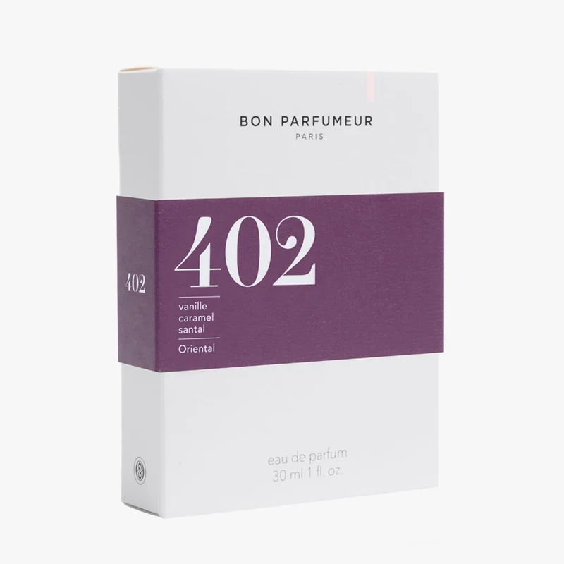 402 Eau de Parfum – Vanille, Caramel, Santal – 30ml