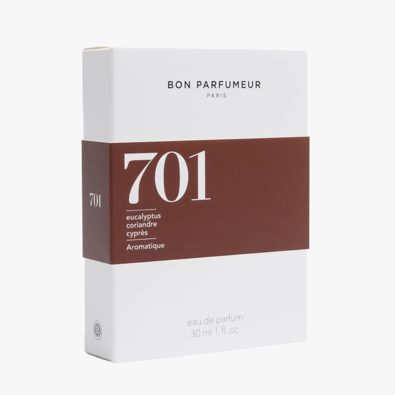 701 Eau de Parfum – Eucalyptus, Amber, White Wood – 30ml