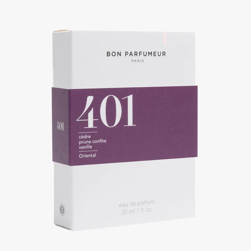 401 Eau de Parfum – Cedar, Candied Plum, Vanilla – 30ml