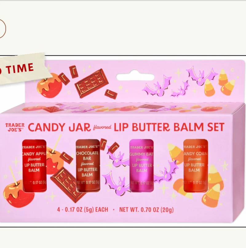 Trader Joe's Candy Jar Flavoured Lip Butter Balm Set