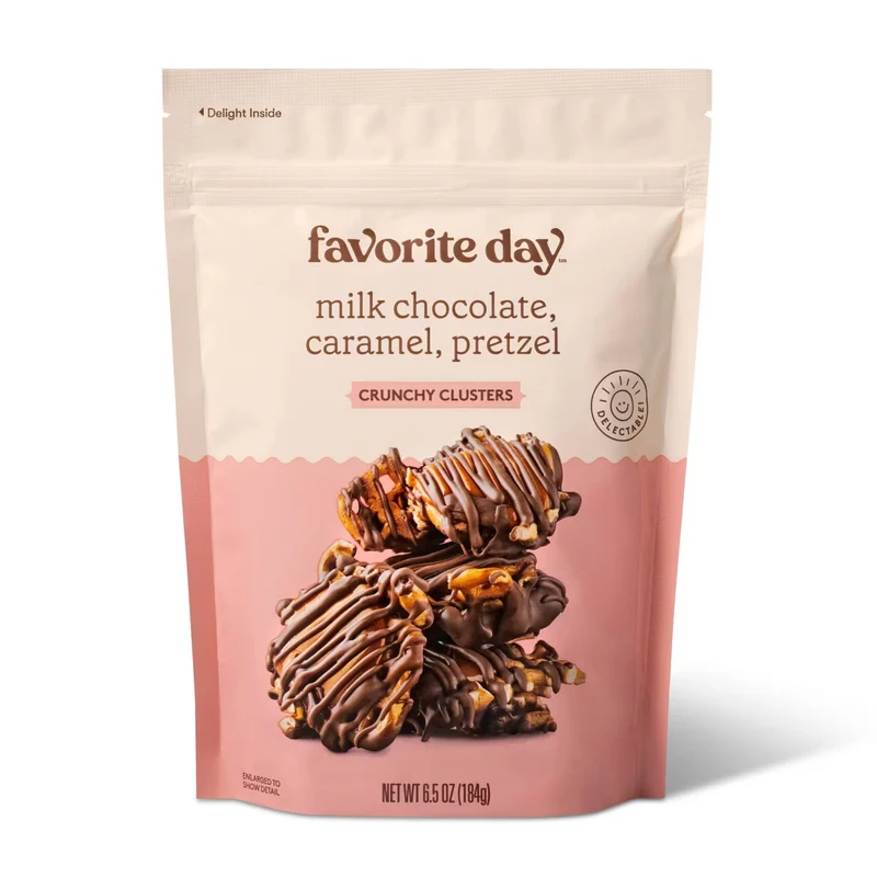 Favorite Day -Milk Chocolate, Caramel, Pretzel Crunchy Clusters