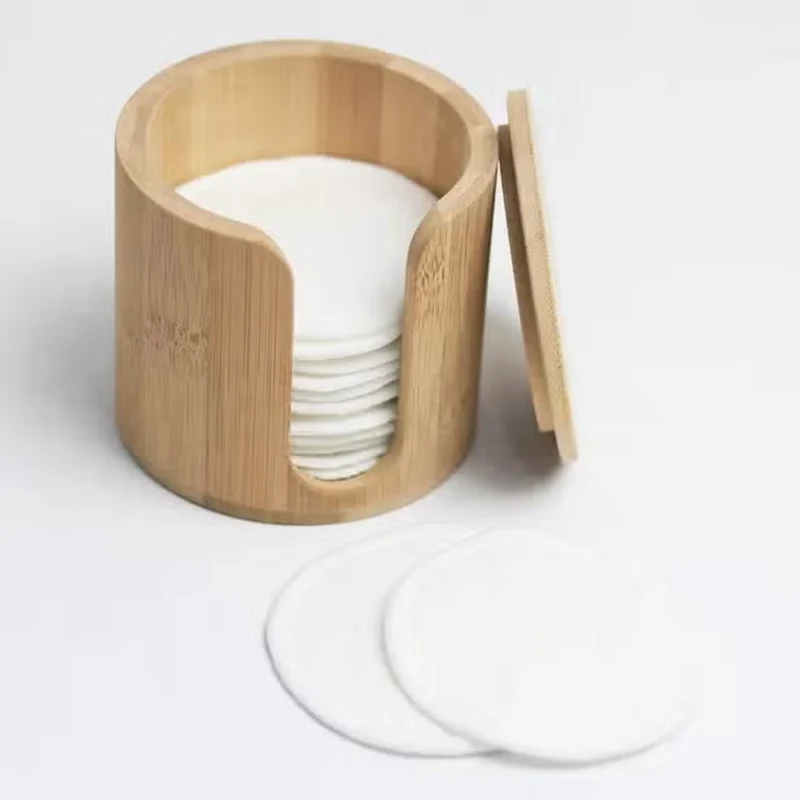 Organic Bamboo Makeup Pad Holder