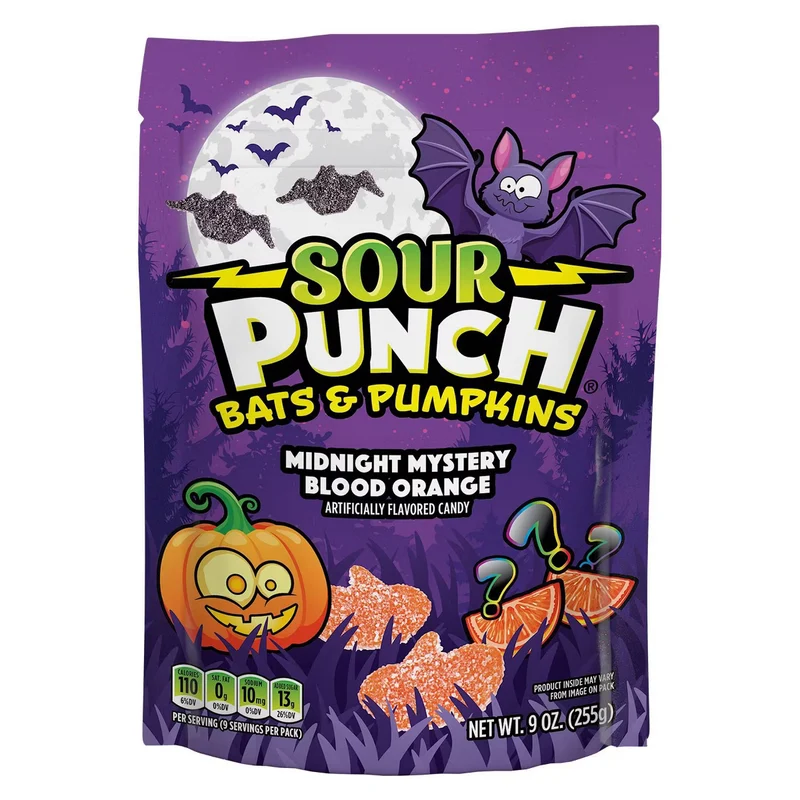 Sour Punch Bats & Pumpkins Halloween Candy