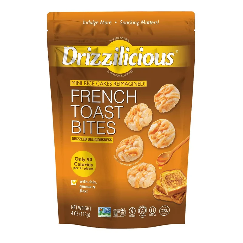 Drizzilicious Drizzled Mini Rice Cake - French Toast Bites
