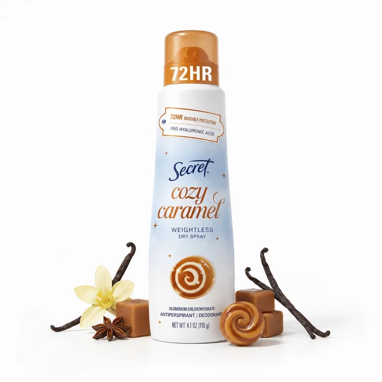 SecretAntiperspirant Deodorant Spray - Cozy Caramel