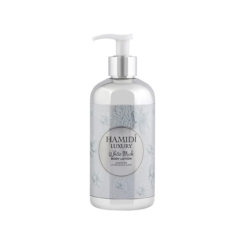 Luxuriöse Körperlotion mit weißem Moschus von Hamidi, 500 ml