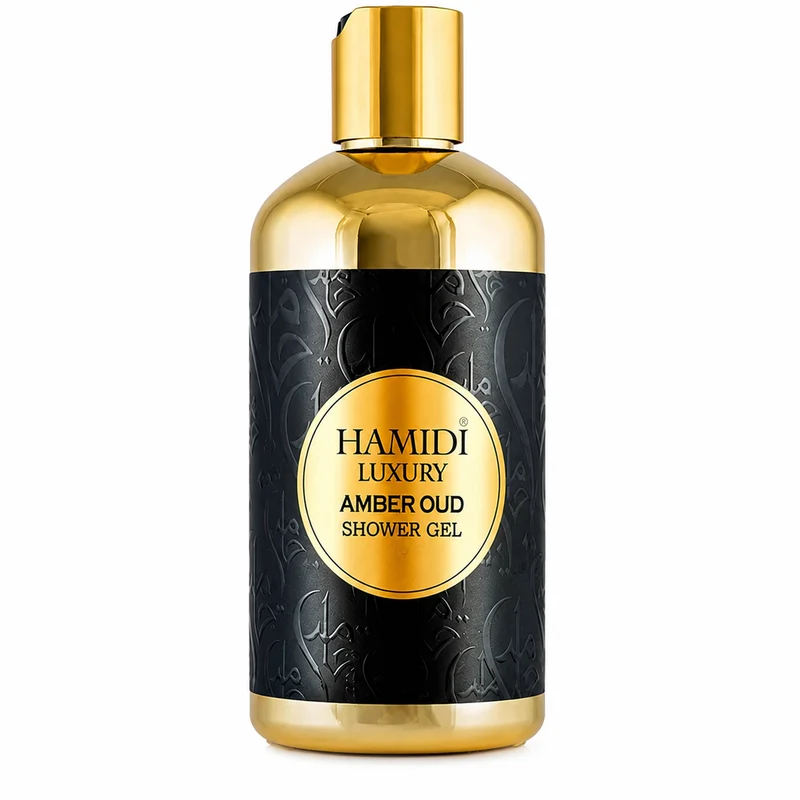 Luxuriöses Amber Oud Duschgel von Hamidi, 500 ml
