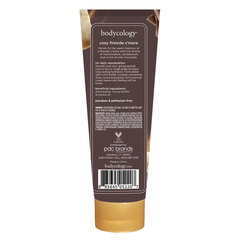 Bodycology Shea Butter Body Cream - Cozy Fireside S'more