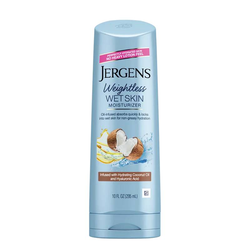 Jergens Wet Skin Body Moisturiser for Dry Skin, In-Shower Body Lotion, Coconut