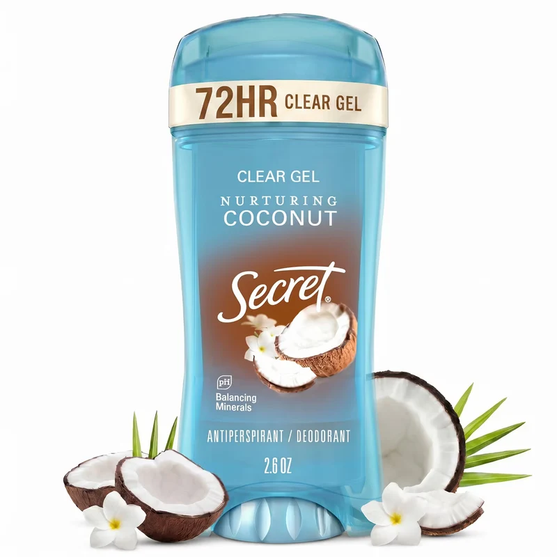 Secret Fresh Clear Gel Antiperspirant & Deodorant - Nurturing Coconut Scent