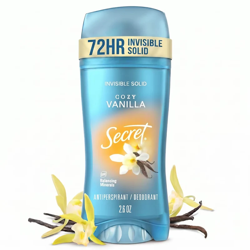 Secret Invisible Solid Antiperspirant & Deodorant - Cozy Vanilla Scent