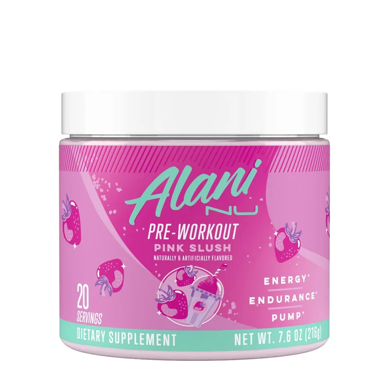 Alani Nu Nutrition Pre-Workout Energy Supplement Powder - Pink Slush