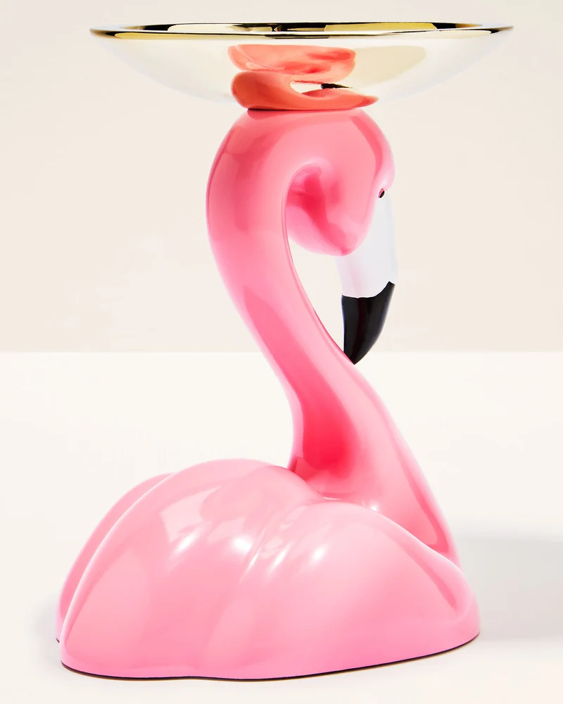 Flamingo Head 3-Wick Candle Holder