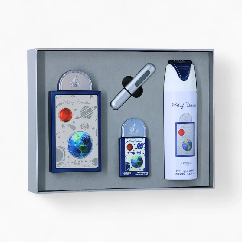 Geschenkset „Kunst des Universums“ – 3-teilig von Lattafa