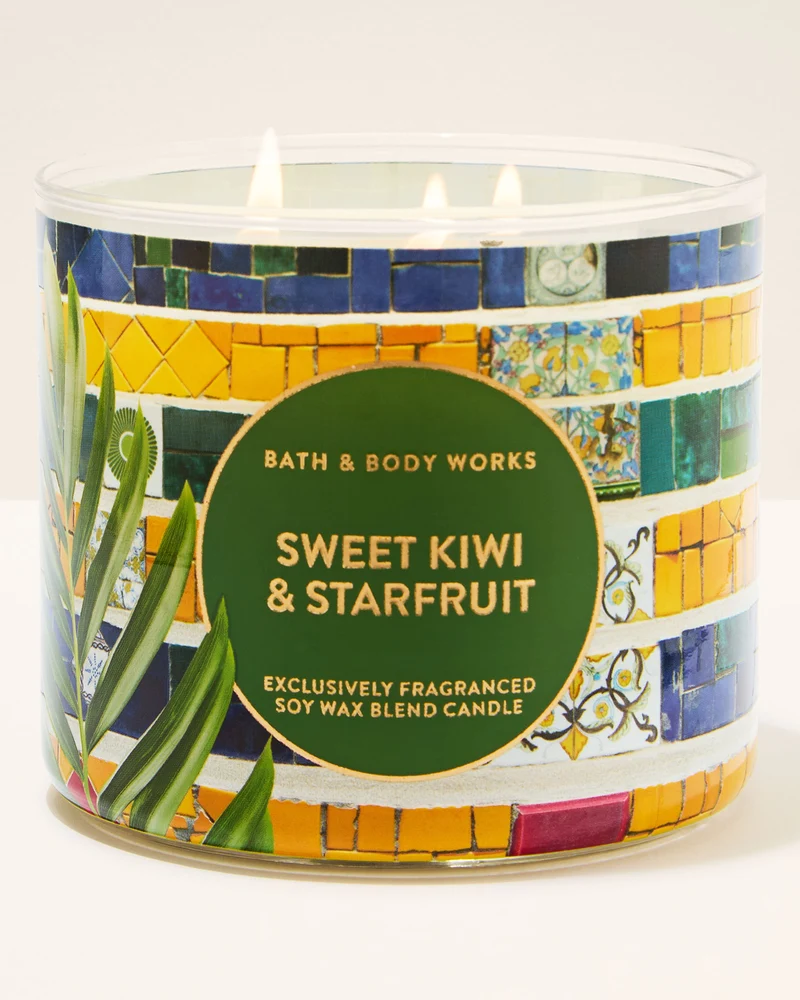 Sweet Kiwi & Starfruit 3-Wick Candle