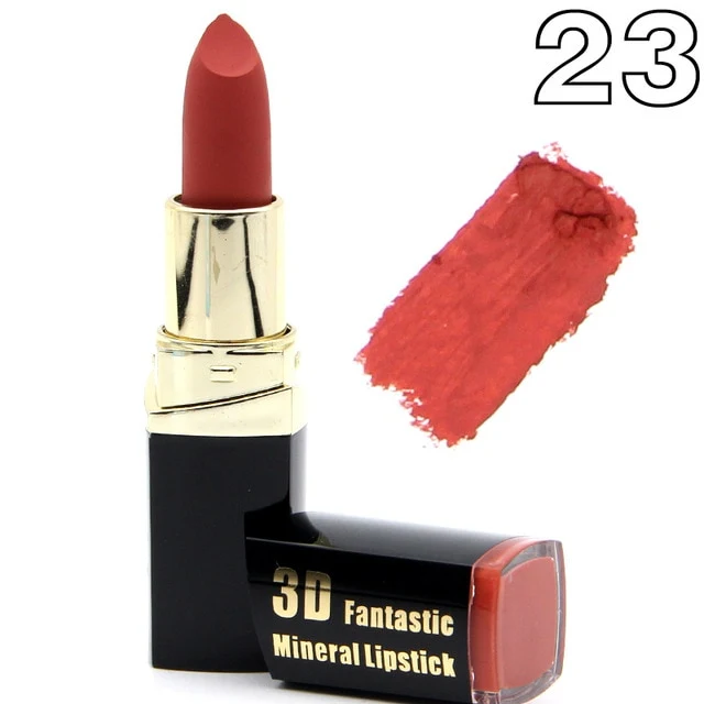 Miss Rose brand batom 24color Nude Matte lipstick Matte Velvet Lipstick Beauty Red Lips batom Cosmetic long-lasting makeup