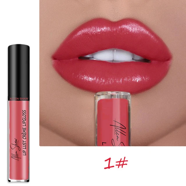 Nude Glitter Shimmer Liquid Lipstick Cosmetics Lips Gloss Long Lasting Waterproof Colorful Lipgloss Makeup Pigment Sexy Women