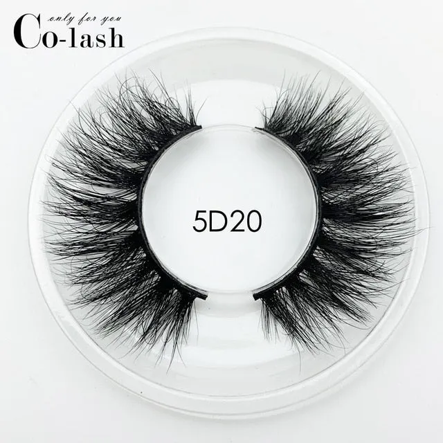 Colash Custom box Mink Eyelashes Thick Natural Long False Eyelashes High Volume Mink Lashes Soft Dramatic Eye lashes New Makeup