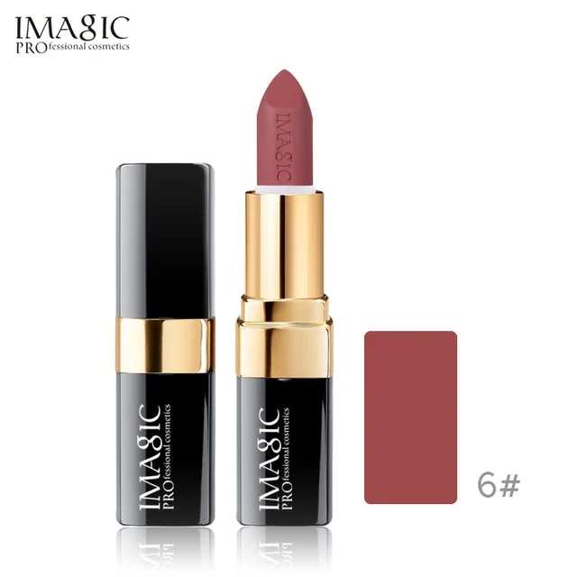 IMAGIC new 12 color lip makeup cream lipstick waterproof lasting light color sexy red lipstick beauty matte eyeliner lipstick