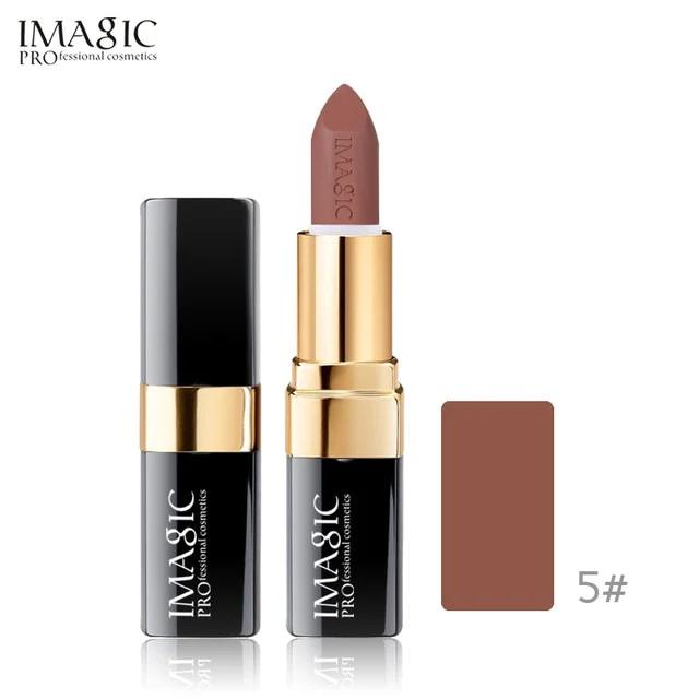 IMAGIC new 12 color lip makeup cream lipstick waterproof lasting light color sexy red lipstick beauty matte eyeliner lipstick