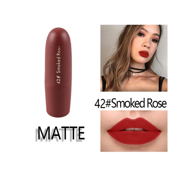 MISS ROSE Lipstick Matte Waterproof Nutritious 25 Colors Easy to Wear Lipstick Long Lasting Lips Makeup kyliejenner lipstick