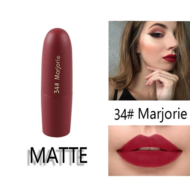MISS ROSE Lipstick Matte Waterproof Nutritious 25 Colors Easy to Wear Lipstick Long Lasting Lips Makeup kyliejenner lipstick