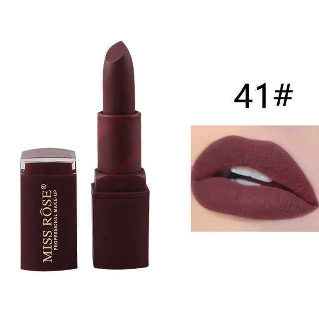 Miss Rose Matte Lipstick Waterproof Lip Makeup Korean Cosmetics Long Lasting Nude Lip Stick Pigment rouge a levre maquillage