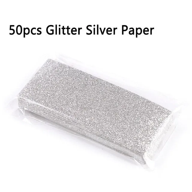 50pcs Glitter Background Paper for Sliding Cases Professional Packaging Accessories for Eyelash Case