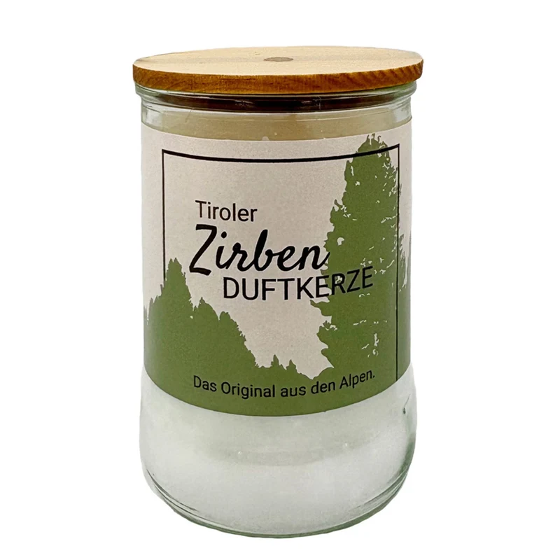 Zirben-Duftkerze • Tiroler Zirbenkissen
