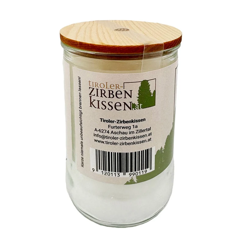 Zirben-Duftkerze • Tiroler Zirbenkissen