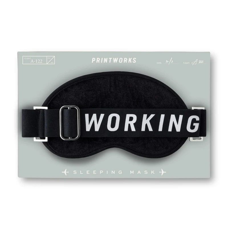 Eye Mask Black – „Working“ • PRINTWORKS