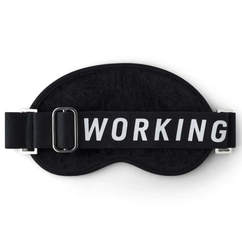 Eye Mask Black – „Working“ • PRINTWORKS
