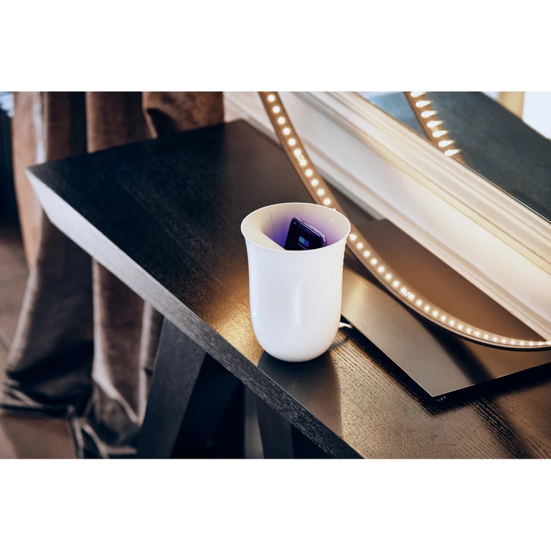 Ladestation mit Desinfektionsfunktion "Dark Blue" • Lexon