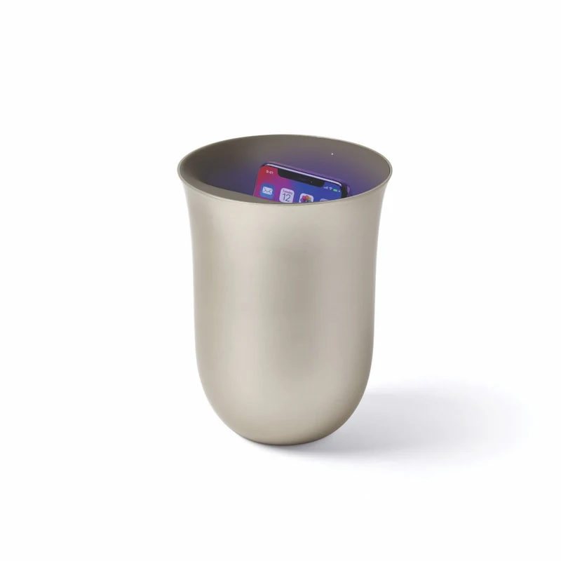 Ladestation mit Desinfektionsfunktion "Oblio Gold" • Lexon