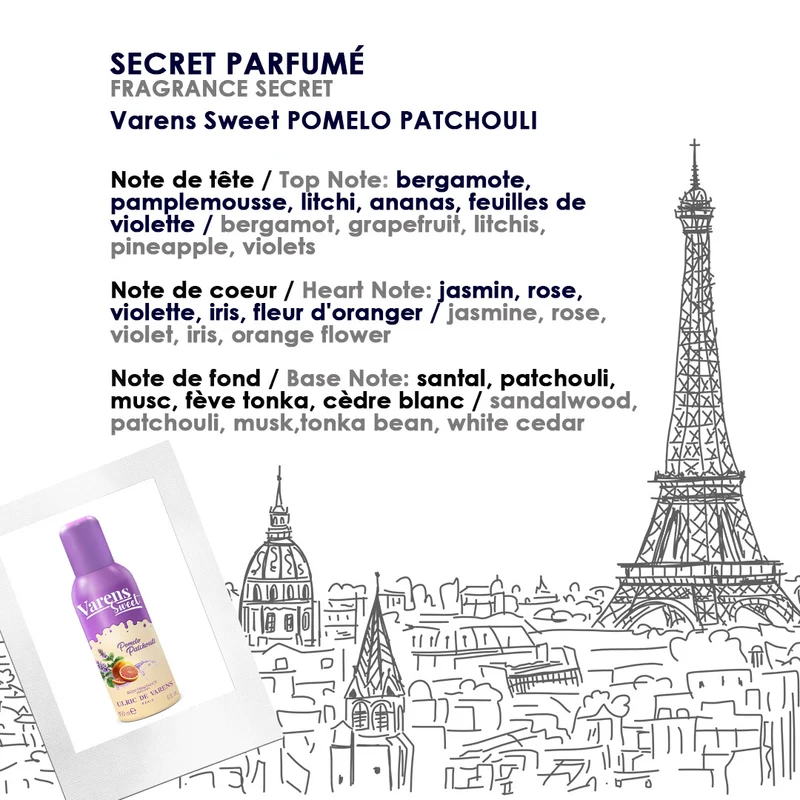 Varens Sweet Pomelo Patchouli Body Fragrance