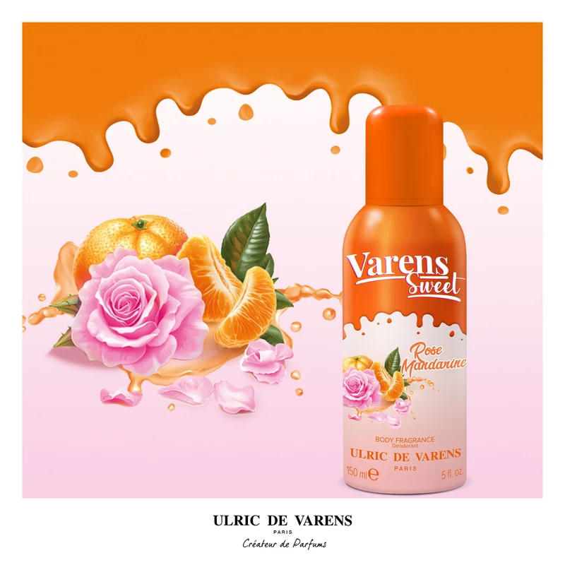 Varens Sweet Rose Mandarin Body Fragrance