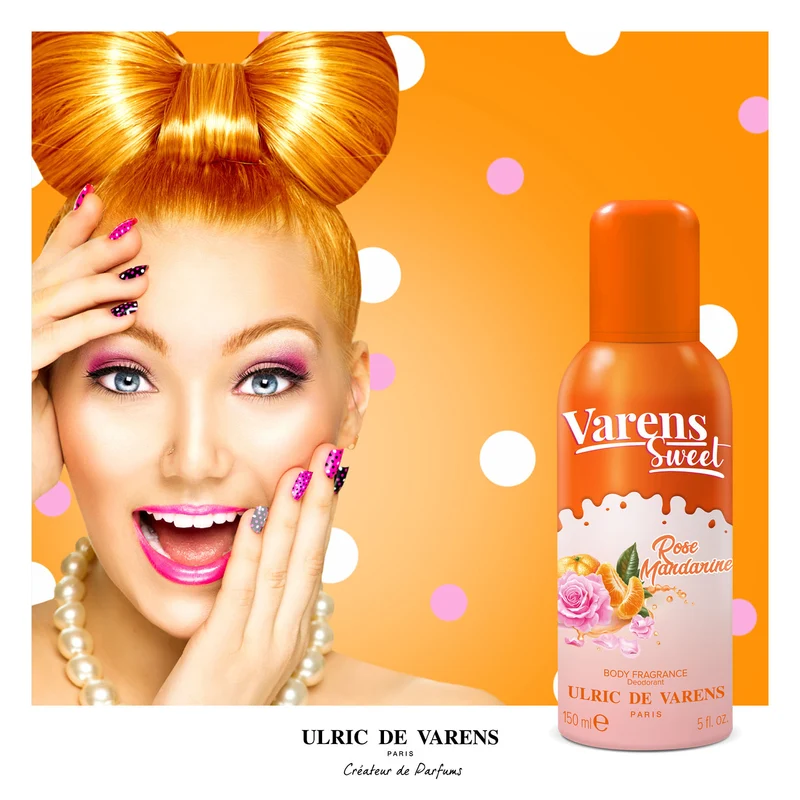 Varens Sweet Rose Mandarin Body Fragrance