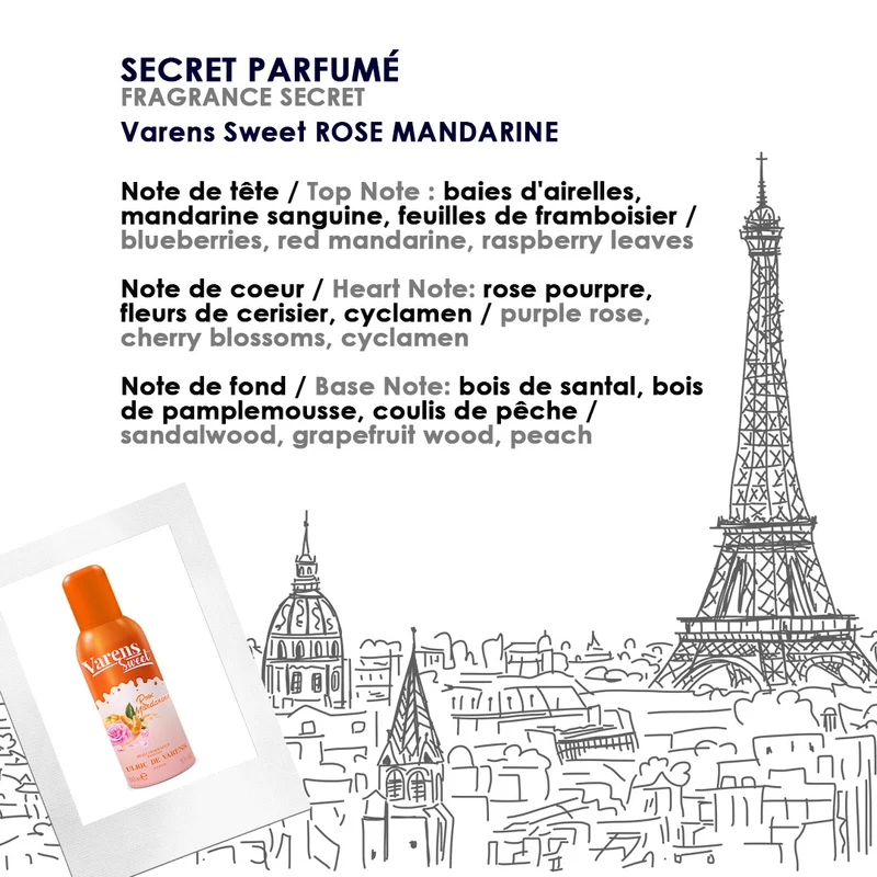 Varens Sweet Rose Mandarin Body Fragrance