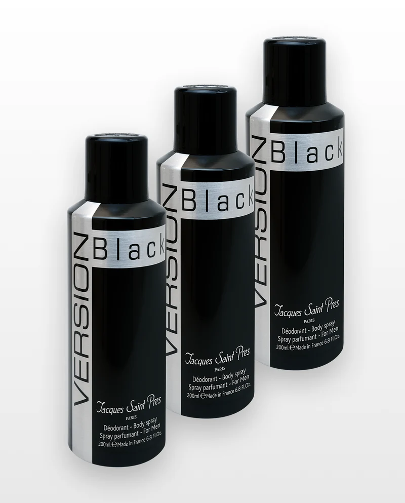 3er-Set x Version Black Deo