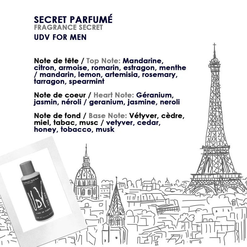 Set 3 x UDV For Men Déodorant