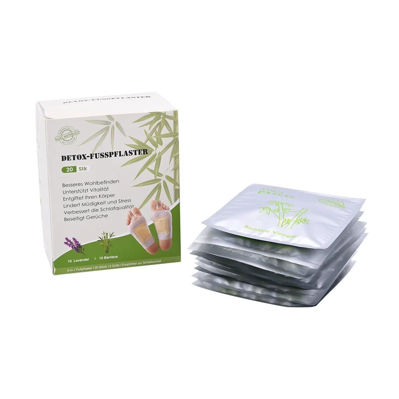 20er Set Detox Pflaster, 10Stk. Ingwer, 10 Stk. grüner Tee, 10 Tage Kur, grüner Tee und Ingwer