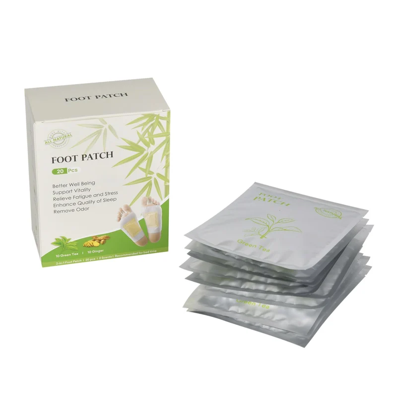 20er Set Detox Pflaster, 10Stk. Ingwer, 10 Stk. grüner Tee, 10 Tage Kur, grüner Tee und Ingwer
