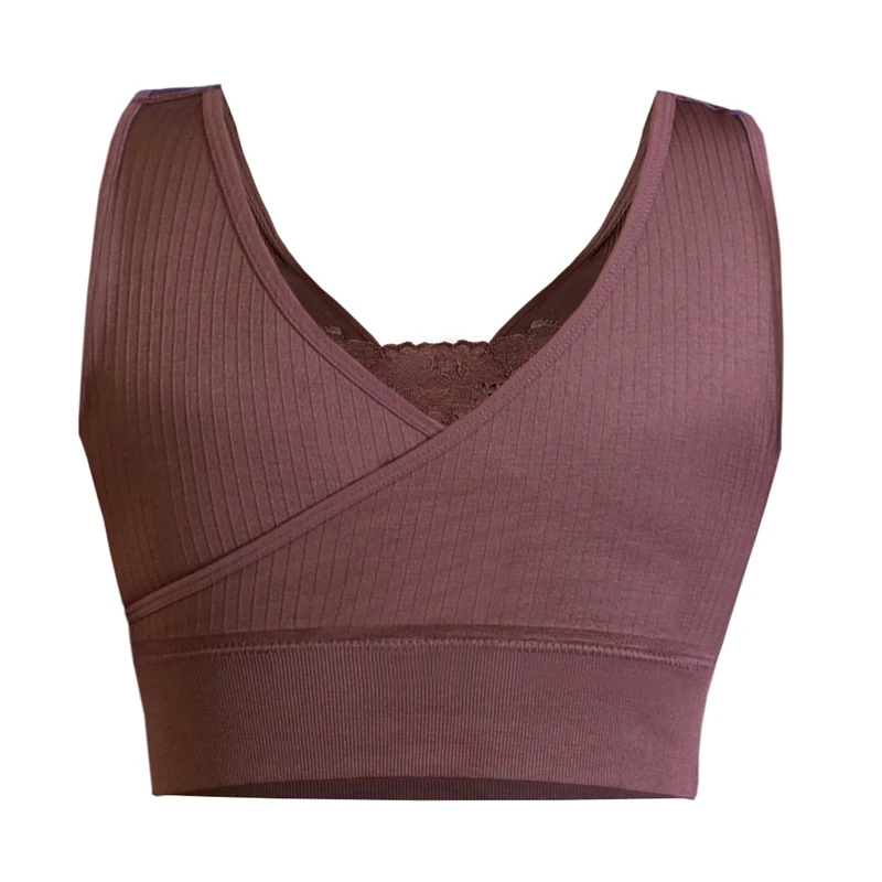 SANKOM - Rückenstütze Haltungskorrektur Push-up Spitzen-BH, Größe M/L, 80-85 cm, Dunkelblau