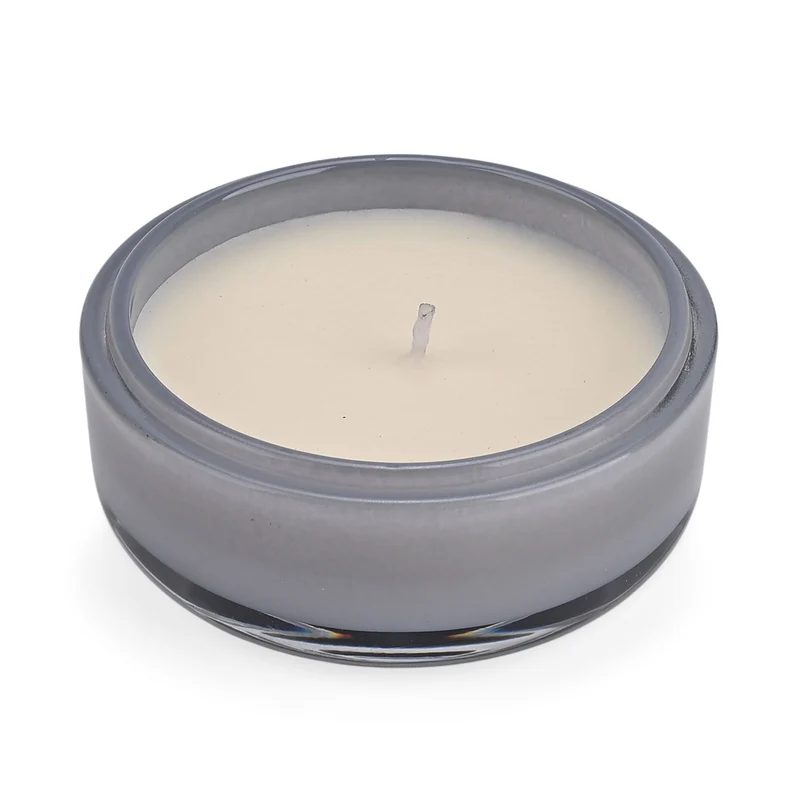LIVMORE - Duftkerze im Glas-Dose mit Kristall-Biene, 24 Std. Brenndauer, 120g, 3,6 ml ätherisches Öl, Lavendel und Jasmin, Himmelblau